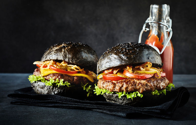 Black Burger 200 gr Menü